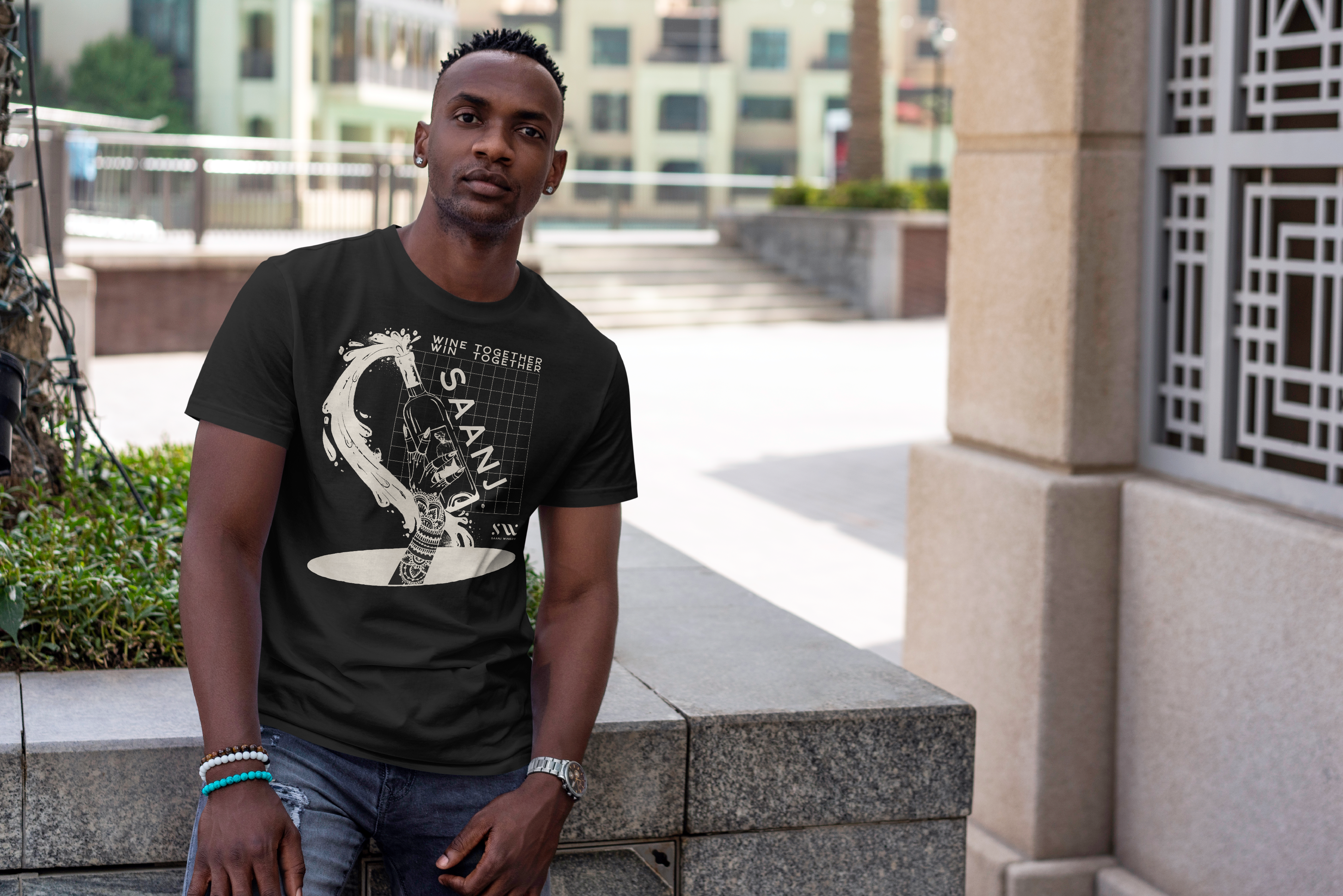 The OG Saanj Tee: Henna Hands Edition